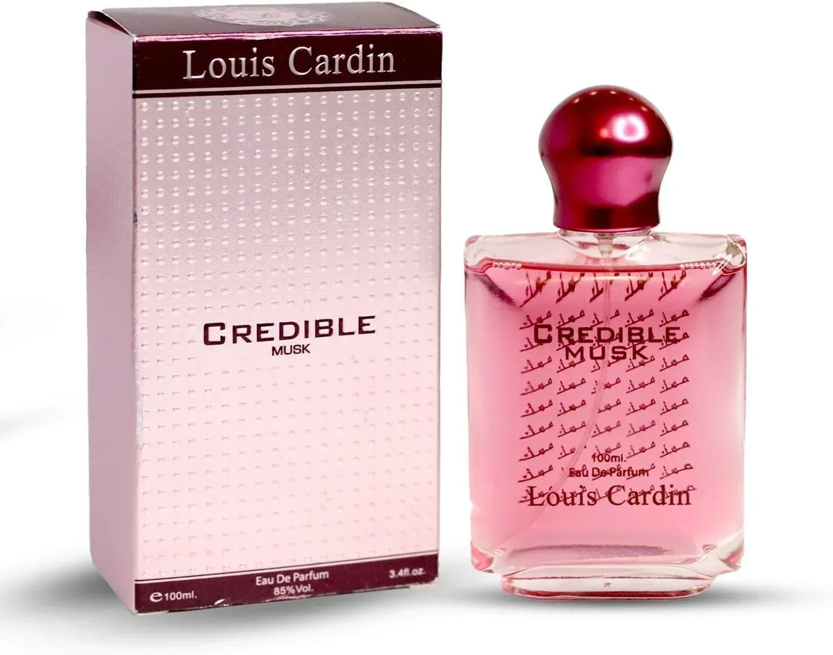 Louis Cardin Credible Musk Eau De Parfum 100ML – Fresh Citrus Musky Woody Long Lasting Perfume for Men