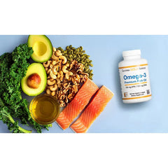 California Gold Nutrition Omega-3 Premium Fish Oil 1100mg (100 / 240 Softgels) – EPA DHA Heart & Brain Support Supplement