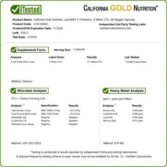 California Gold Nutrition LactoBif® Probiotics (5B / 30B / 65B / 100B CFU) – 30 / 60 Veg Capsules Gut & Immune Support