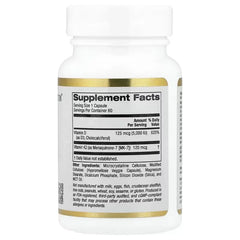 California Gold Nutrition Vitamin D3 + K2 (60 / 180 Veg Capsules) – Bone, Heart & Immune Support Supplement