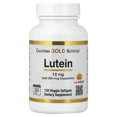 California Gold Nutrition لوتين مع زياكسانثين - خلاصة آذريون، 120 كبسولة هلامية نباتية | لصحة العيون ودعم البصر