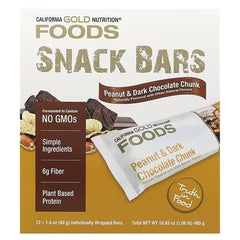 California Gold Nutrition Foods Chewy Granola & Snack Bars – Assorted Flavors, 12 Bars (40g Each)