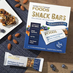 California Gold Nutrition Foods Chewy Granola & Snack Bars – Assorted Flavors, 12 Bars (40g Each)