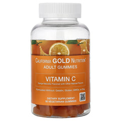 California Gold Nutrition Vitamin C Gummies with Vitamin A (Beta-Carotene) – 90 Vegetarian Gummies