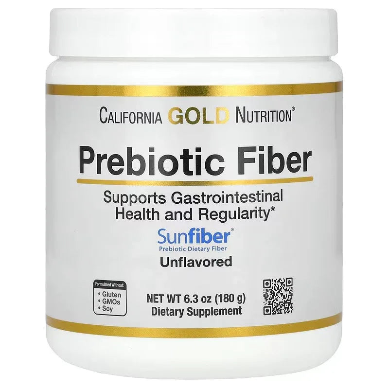 California Gold Nutrition Prebiotic Fibre Powder – Digestive & Gut Health Support – 180 g