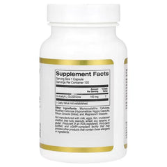 California Gold Nutrition S-Acetyl L-Glutathione 100 ملجم – مضاد للأكسدة وداعم للخلايا – 30 و 120 كبسولة نباتية
