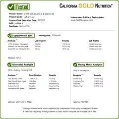 California Gold Nutrition 5-HTP with Vitamin B6 & Vitamin C – Mood & Wellness Support – 60 Veg Capsules