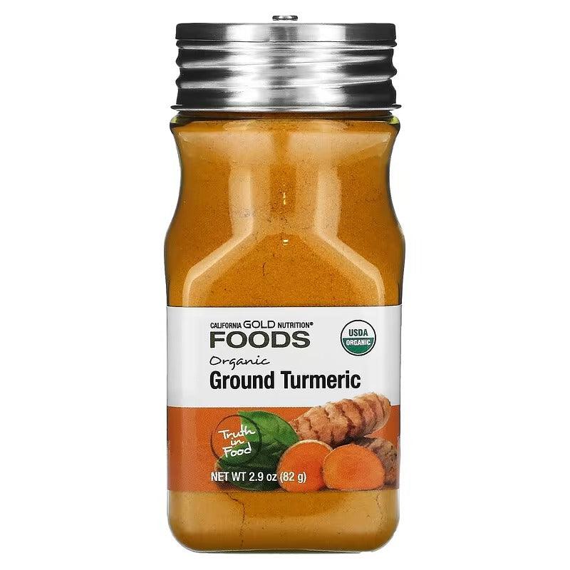 California Gold Nutrition Foods Organic Ground Turmeric – 82 g (2.9 oz)