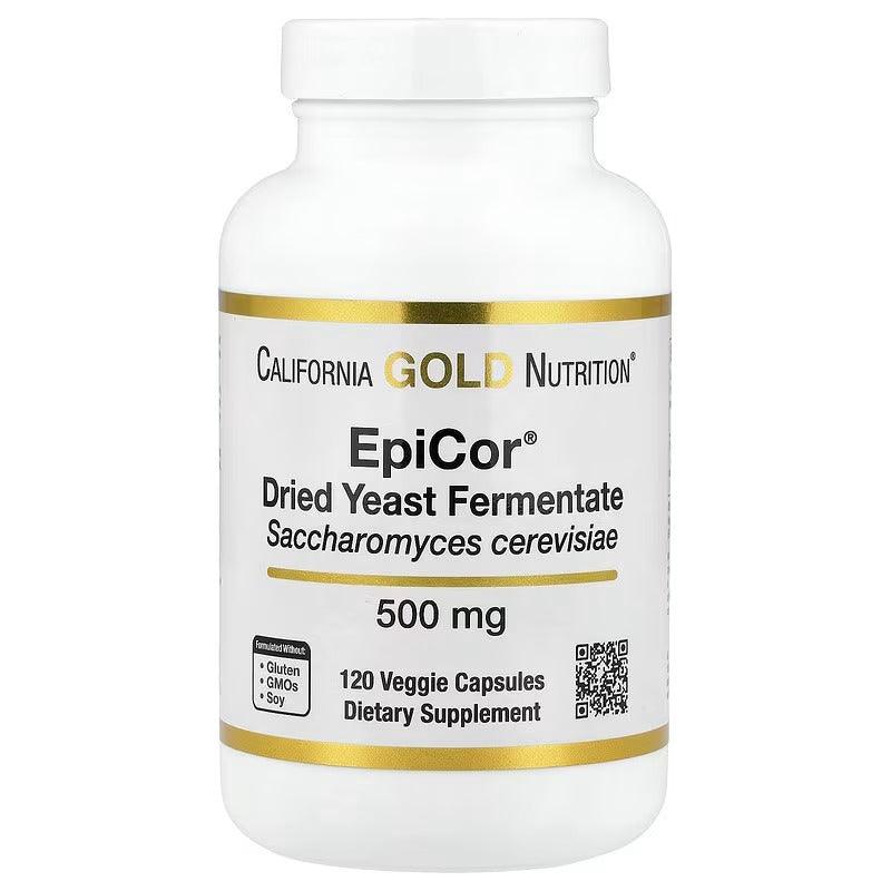 California Gold Nutrition EpiCor® Dried Yeast Fermentate 500 mg – Immune Support – 120 Veggie Capsules