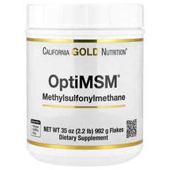 California Gold Nutrition OptiMSM® Flakes – MSM Sulfur Supplement – 992 g (35 oz)