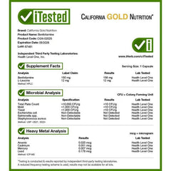 California Gold Nutrition Benfotiamine with L-Leucine 150 mg – Cellular & Wellness Support – 90 Veg Capsules
