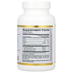 California Gold Nutrition Prenatal DHA – Omega-3 DHA, EPA & Choline – 60 Fish Gelatin Softgels