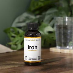 California Gold Nutrition Iron Liquid with Ferrous Bisglycinate Chelate & Yellow Dock Root – 118 ml