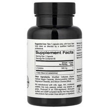 L-Cysteine supplement bottle back label with Supplement Facts panel