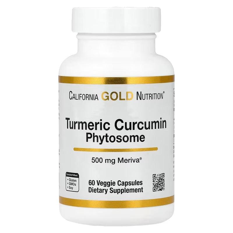 California Gold Nutrition Turmeric Curcumin Phytosome Meriva® 500 mg – Joint & Antioxidant Support – 60 Veggie Capsules