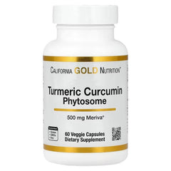 California Gold Nutrition Turmeric Curcumin Phytosome Meriva® 500 mg – Joint & Antioxidant Support – 60 Veggie Capsules