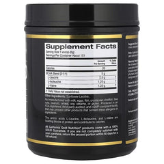 مسحوق الأحماض الأمينية متفرعة السلسلة (BCAA) سريع الذوبان من California Gold Nutrition – ل-ليوسين، ل-آيزوليوسين، ول-فالين – بدون نكهة – 907 جم (2 رطل)