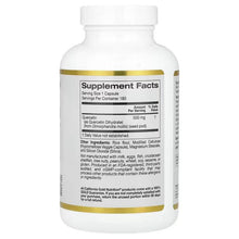 Quercetin 500 mg bottle back Supplement Facts panel