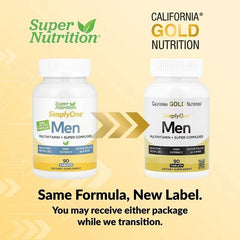 California Gold Nutrition SimplyOne® Men’s Multivitamin – Super Complex with Vitamin C & Adaptogens – 90 Tablets