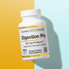 California Gold Nutrition Digestion Pro with ProDigest® – Artichoke & Ginger Digestive Support – 60 Veggie Capsules