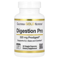 California Gold Nutrition Digestion Pro with ProDigest® – Artichoke & Ginger Digestive Support – 60 Veggie Capsules