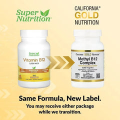 California Gold Nutrition Methyl B12 Complex – Cherry Flavor – 100 Lozenges