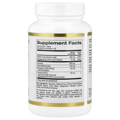 California Gold Nutrition Quercetin Plus – Quercetin, Vitamin C, Bioflavonoids, Bromelain & Turmeric – 100 Tablets