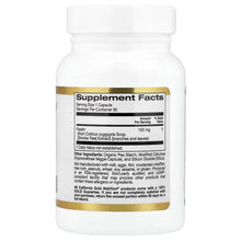 Fisetin 100 mg supplement bottle back label with Supplement Facts panel