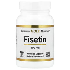 California Gold Nutrition Fisetin 100 mg – Antioxidant & Cellular Support – 90 Veg Capsules