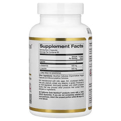 California Gold Nutrition L-Glutamine + L-Leucine – Amino Acid & Muscle Support – 120 Veg Capsules