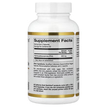 PEA supplement bottle back label with Supplement Facts information
