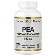California Gold Nutrition PEA (Palmitoylethanolamide) 300 mg – 120 Veggie Capsules