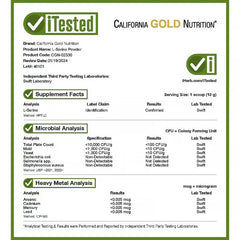 California Gold Nutrition L-Serine Powder – AjiPure® Amino Acid – Unflavoured – 454 g (1 lb)