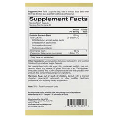 California Gold Nutrition Akkermansia + Probiotics GLP-1 Complex – Gut & Metabolic Support – 60 Veg Capsules