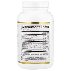 California Gold Nutrition Algae-Based Calcium – With Vitamin D3 & Magnesium – Berry Blend – 180 Tablets