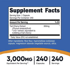 Nutricost Sour Cherry & Tart Cherry Capsules – Antioxidant & Wellness Support Supplement