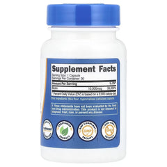 Nutricost Biotin 10,000 mcg Capsules – Hair, Skin & Nail Support Supplement