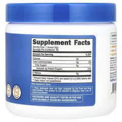 Nutricost D-Ribose unflavored supplement jar back label with Supplement Facts