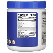 Pineapple powder supplement jar with Nutrition Facts label