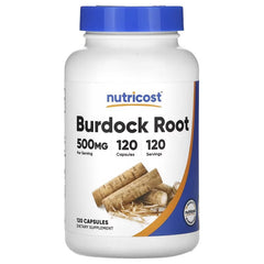 Nutricost Burdock Root 500 mg Capsules – Herbal Wellness Support Supplement