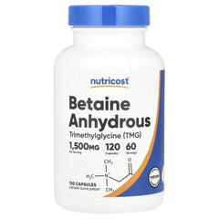 Nutricost Betaine Anhydrous 750 mg Capsules – Performance & Wellness Support Supplement