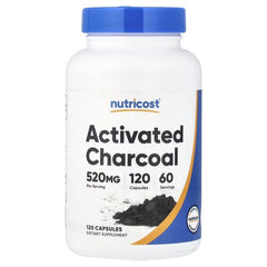 Nutricost Activated Charcoal 260 mg Capsules – Daily Wellness Support Supplement