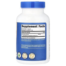 Nutricost Myrrh Extract bottle back label with Supplement Facts panel