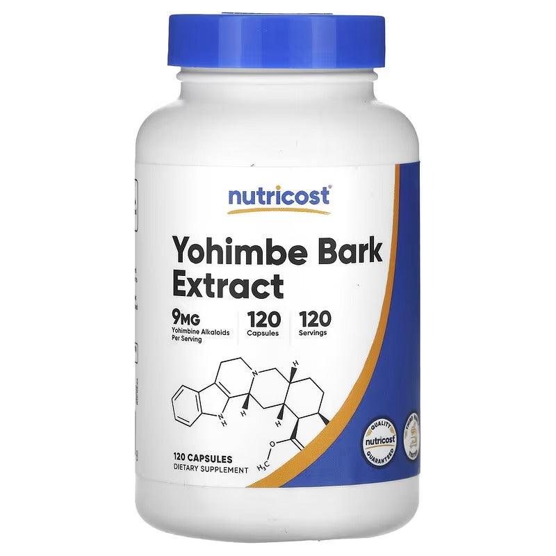Nutricost Yohimbe Bark Extract 9mg – Herbal Supplement, 120 Capsules