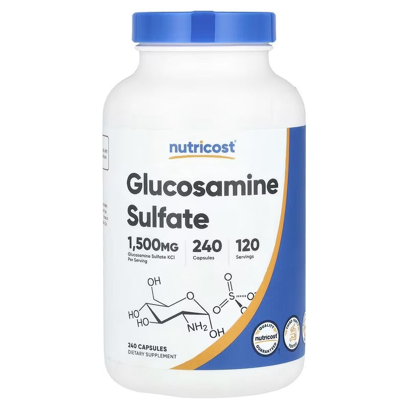 Nutricost Glucosamine Sulfate 750mg – Joint Support Supplement, 240 Capsules