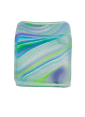 5.5cm Ruffled Square Maltose Green Squishy Toy – Soft Slow Rebound Stress Relief Toy