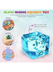 3.5cm Snowflake Ice Cube Maltose Squishy Toy