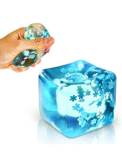 3.5cm Snowflake Ice Cube Maltose Squishy Toy