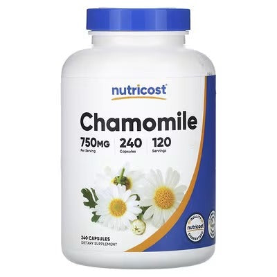 Nutricost Chamomile 375mg – 240 Capsules | Herbal Wellness Supplement