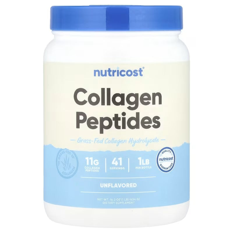 Nutricost Collagen Peptides Powder – Unflavored, 16.2 oz (454 g)